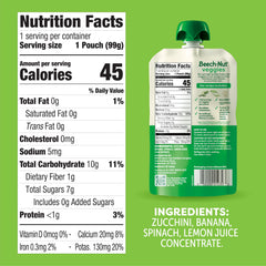 Beech-Nut Stage 2 puree pouch with a smooth texture for babies starting solids.