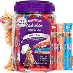 Beefeaters wet cat treats variety pack chicken tube close-up for picky eaters