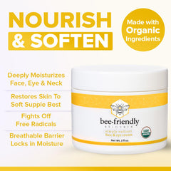 BeeFriendly cream texture closeup demonstrates rich absorption