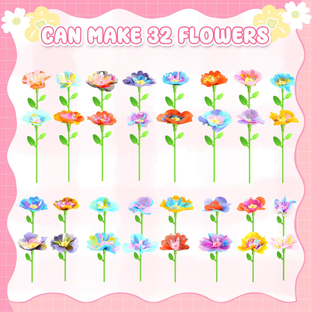 Beefunni flower centers and stems shown for sturdy construction and longer-lasting crafts.