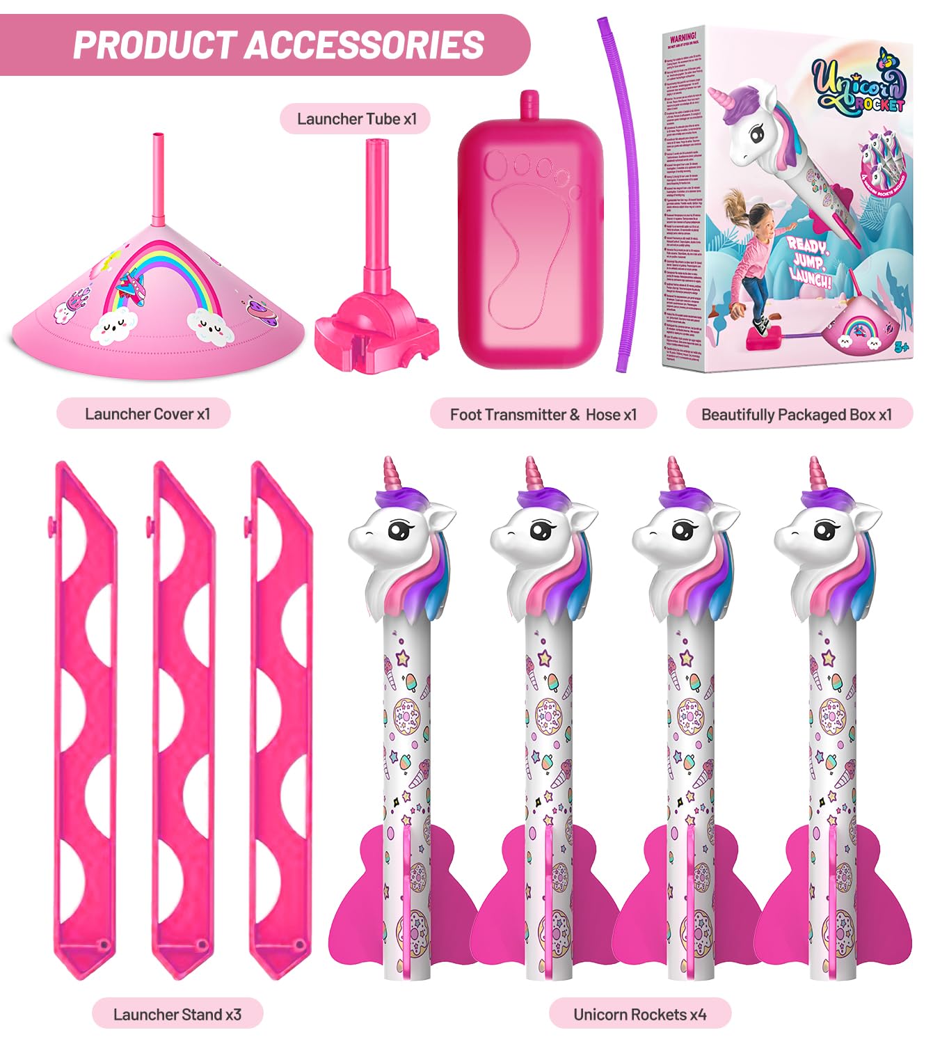 Beefunni Unicorn Rocket Launcher assembly ready with clear instructions.