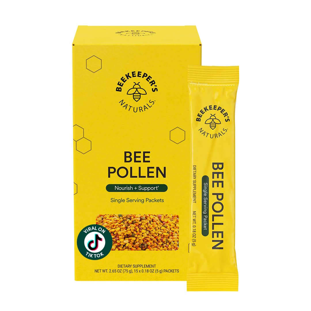 Beekeeper's Naturals bee pollen sticks pour for on-the-go energy