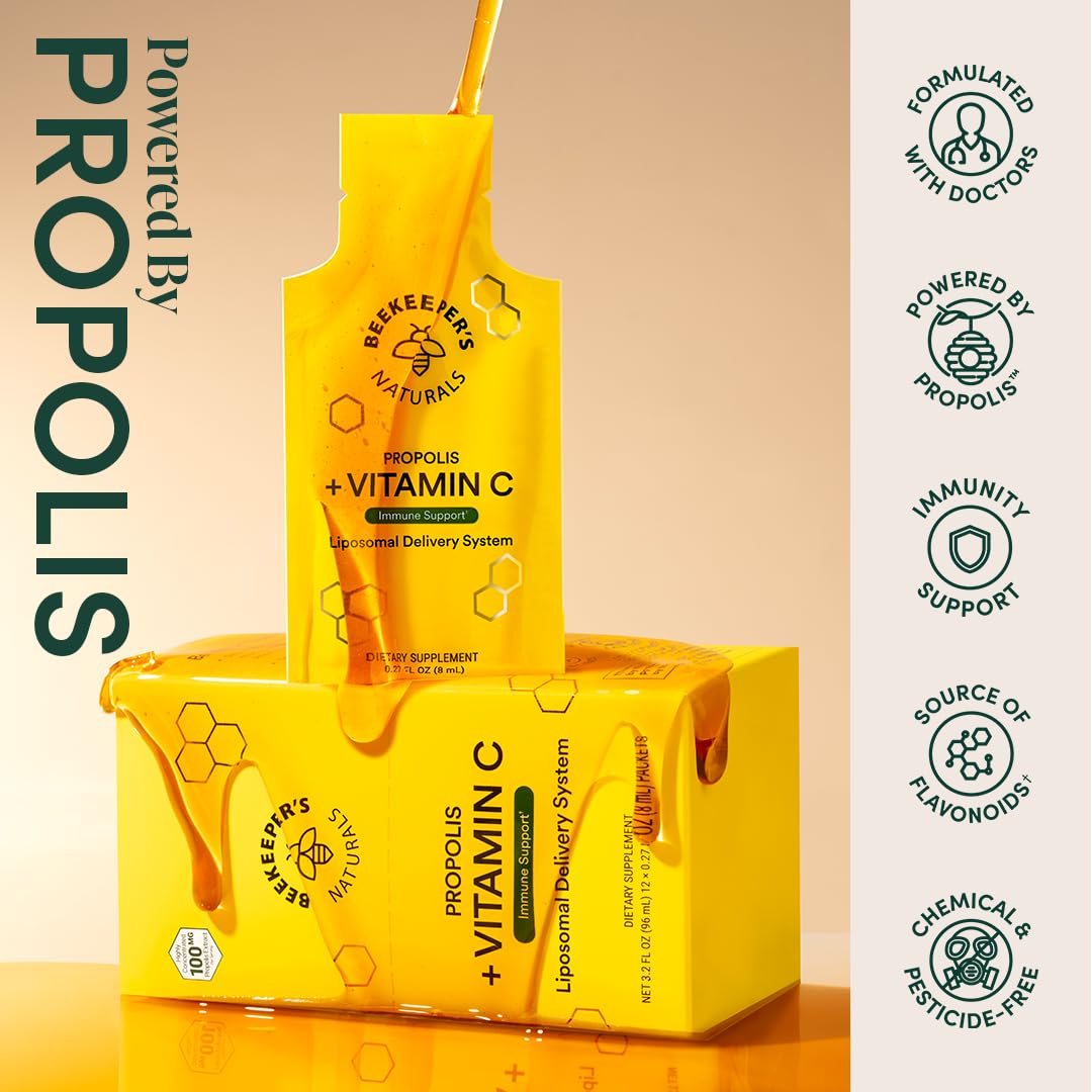 Product packaging on shelf showcasing compact Beekeeper's Naturals bottle