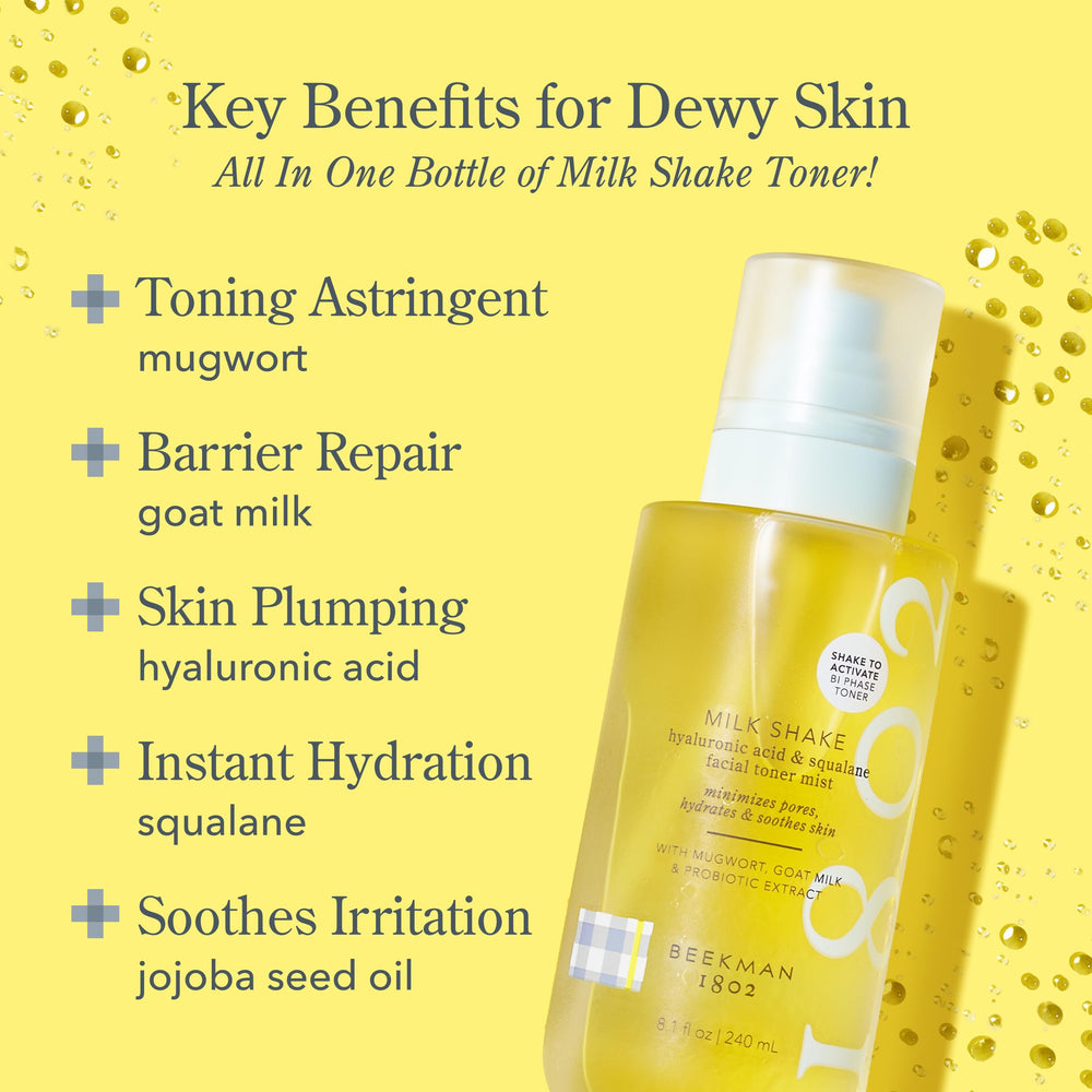 Goat milk and hyaluronic acid blend included in the formula.