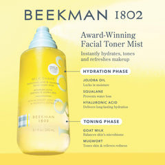 Spray nozzle detail demonstrates easy, even application for sensitive skin.