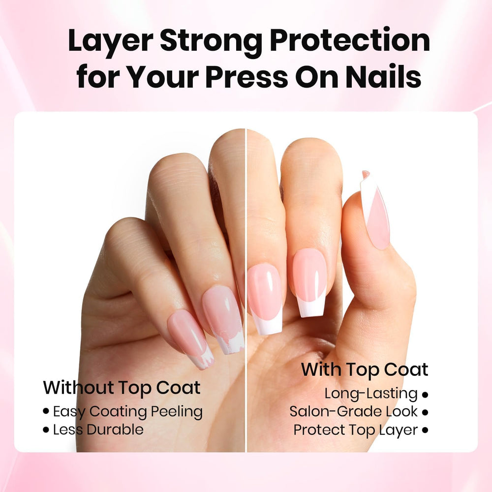 Beetles base and top coats applied for effortless DIY manicure