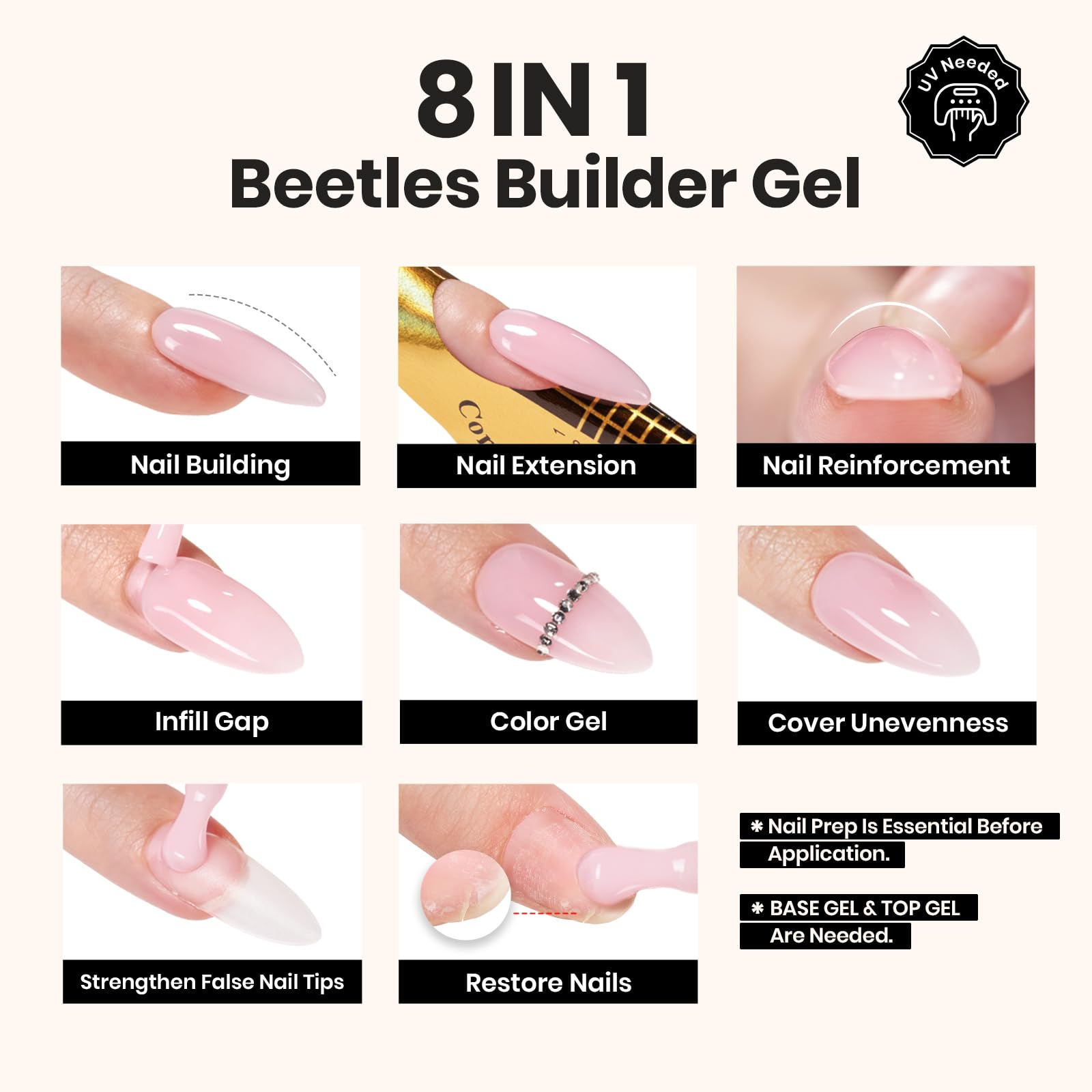 Beetles Builder Apex Extension demonstrates natural-looking nail structure
