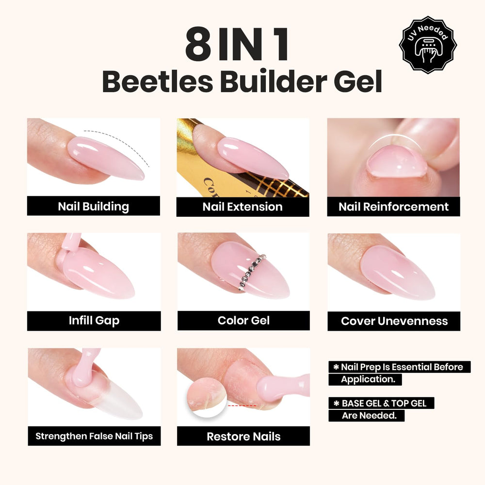 Beetles Builder Apex Extension demonstrates natural-looking nail structure