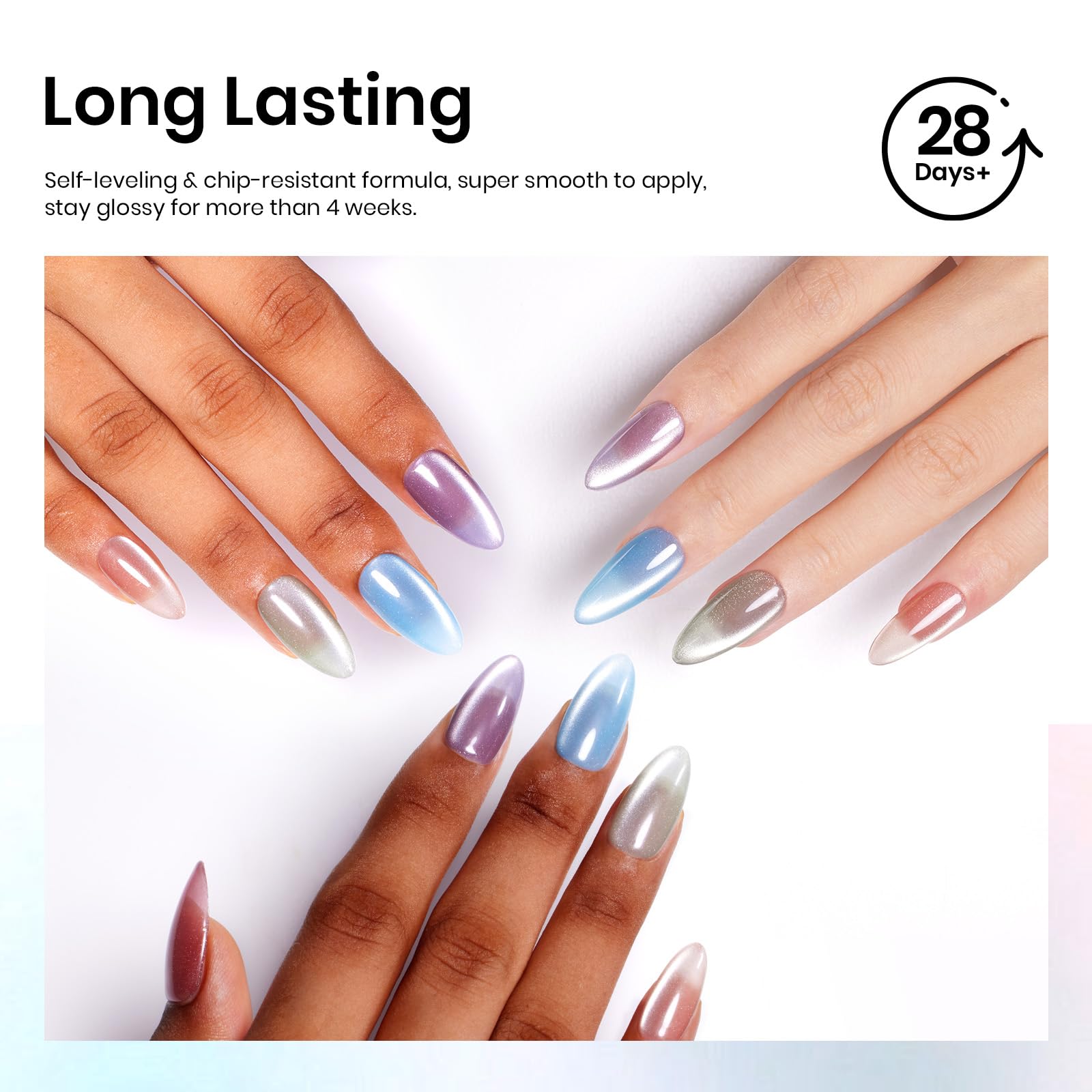 Beetles Cat Eye kit packaging shows compact, portable gel nail essentials.