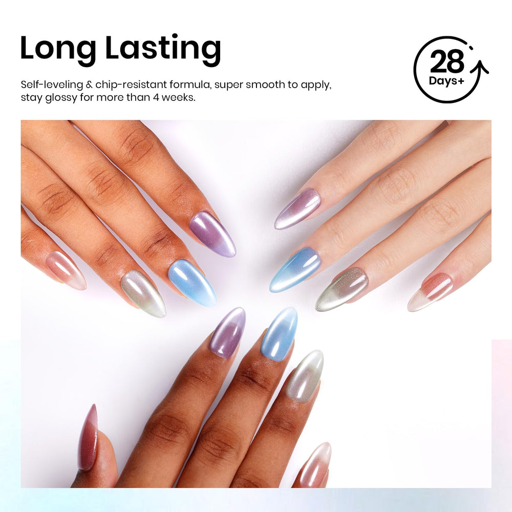 Beetles Cat Eye kit packaging shows compact, portable gel nail essentials.