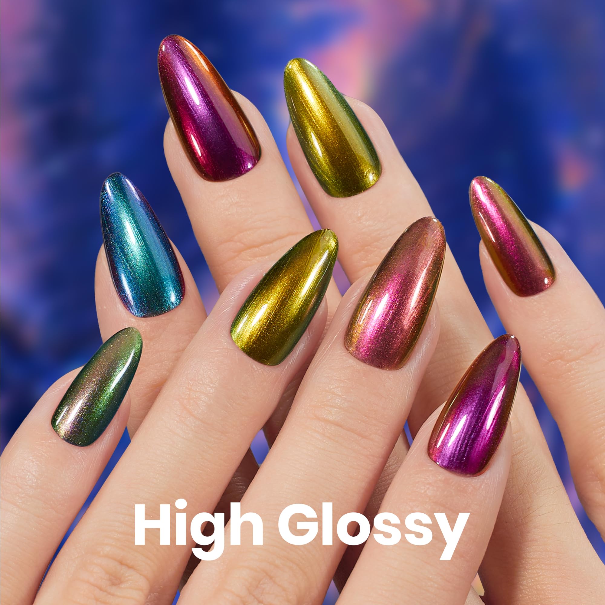 Beetles Chrome Nail Polish Long-lasting shine resists fading for weeks of wear.