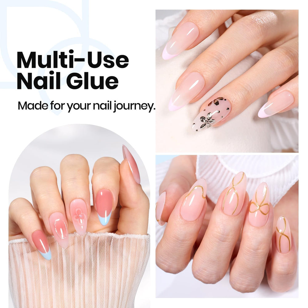 Beetles clear press-on nails with gel for easy at-home styling