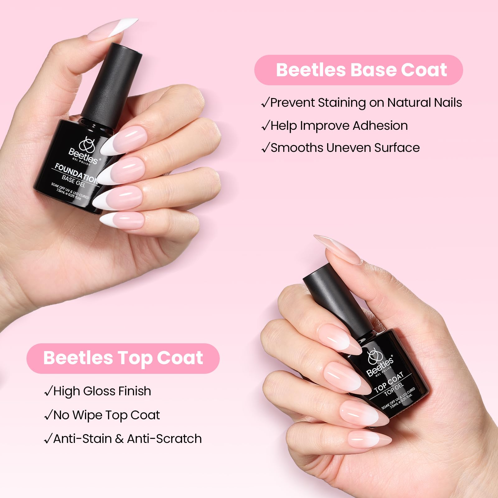 Beetles cuticle pusher helps prep nails for flawless application.