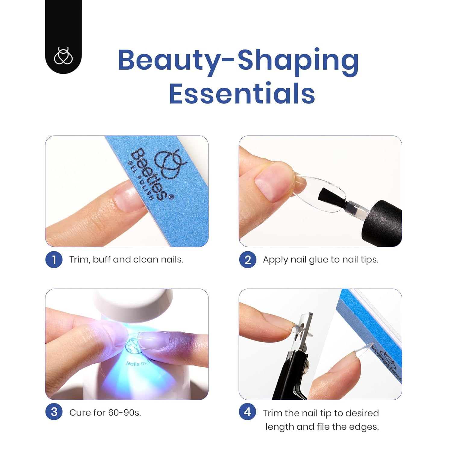 Beetles DIY manicure kit ready for quick extensions at home