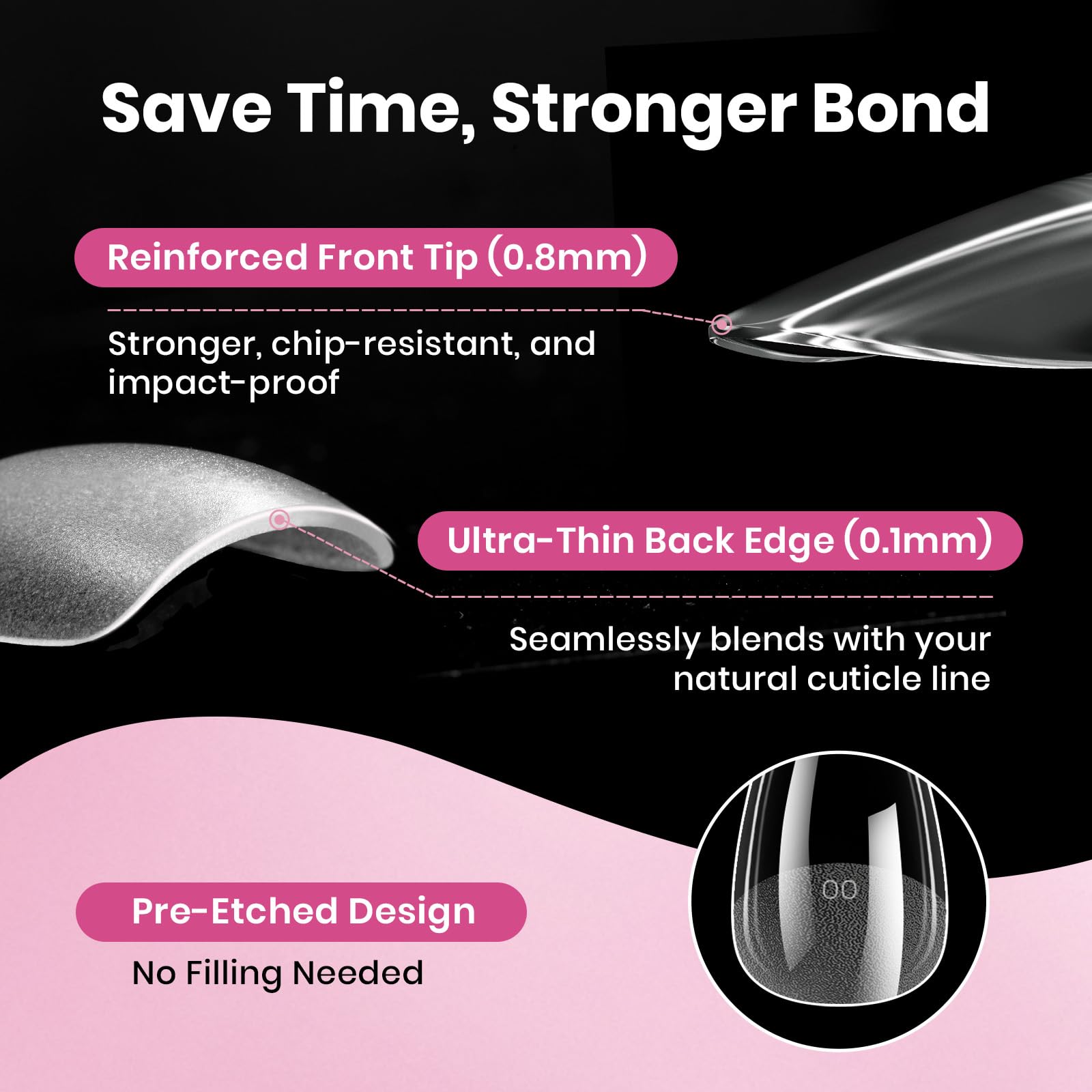 Beetles full-coverage soft gel tips enable easy DIY nail extensions.