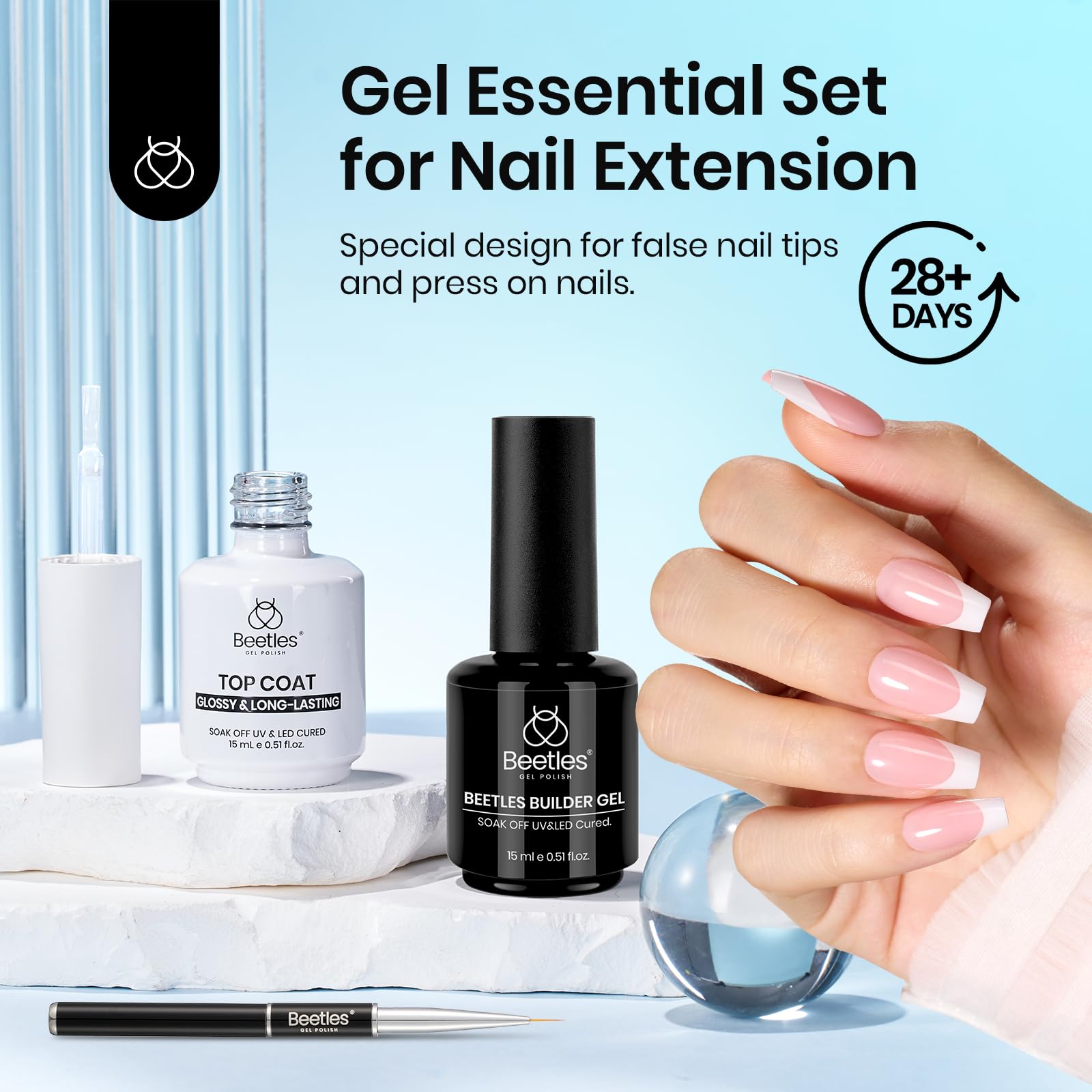 Beetles gel works with all brands for versatile design options.