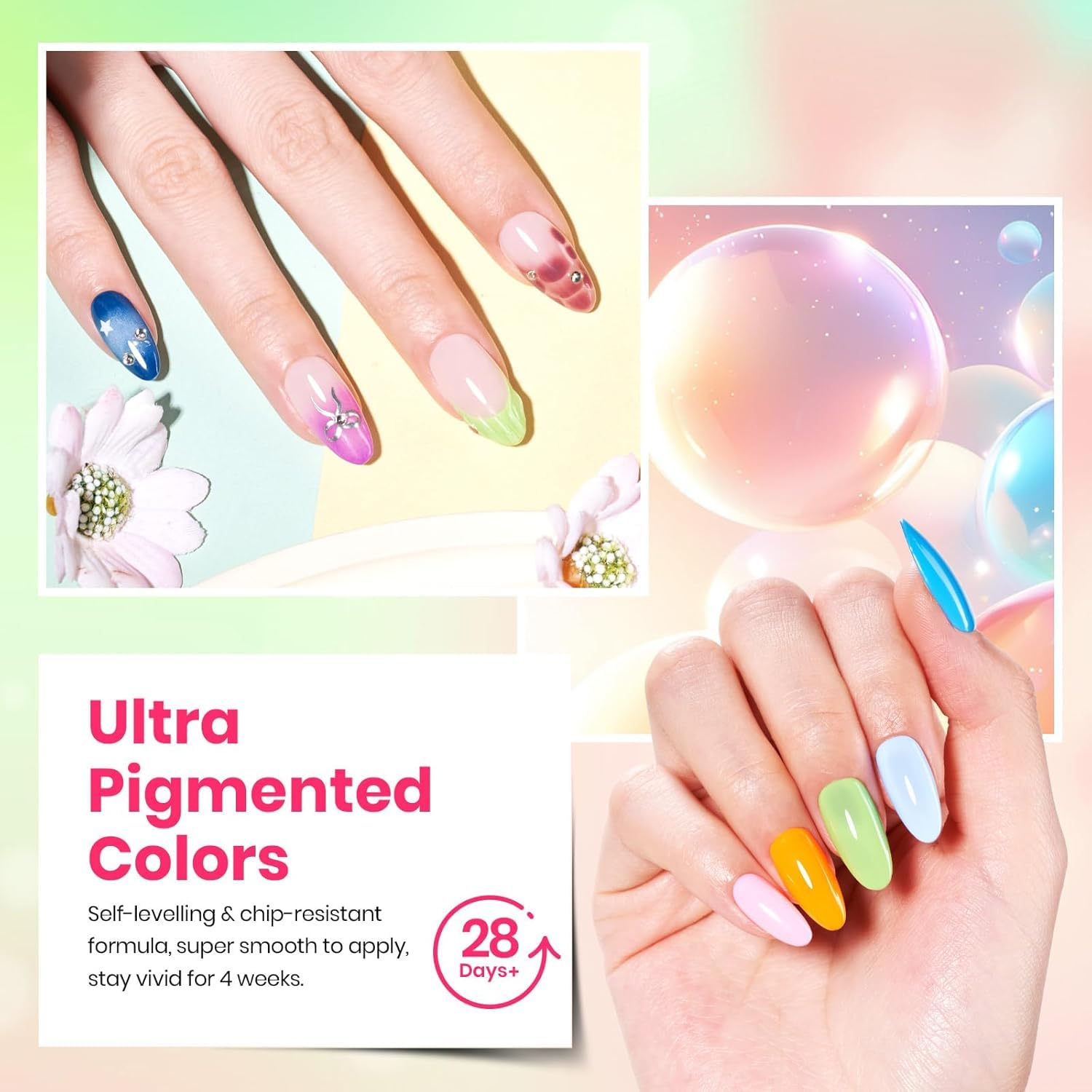Beetles Gel Polish base and top coats kit for durable at-home nails