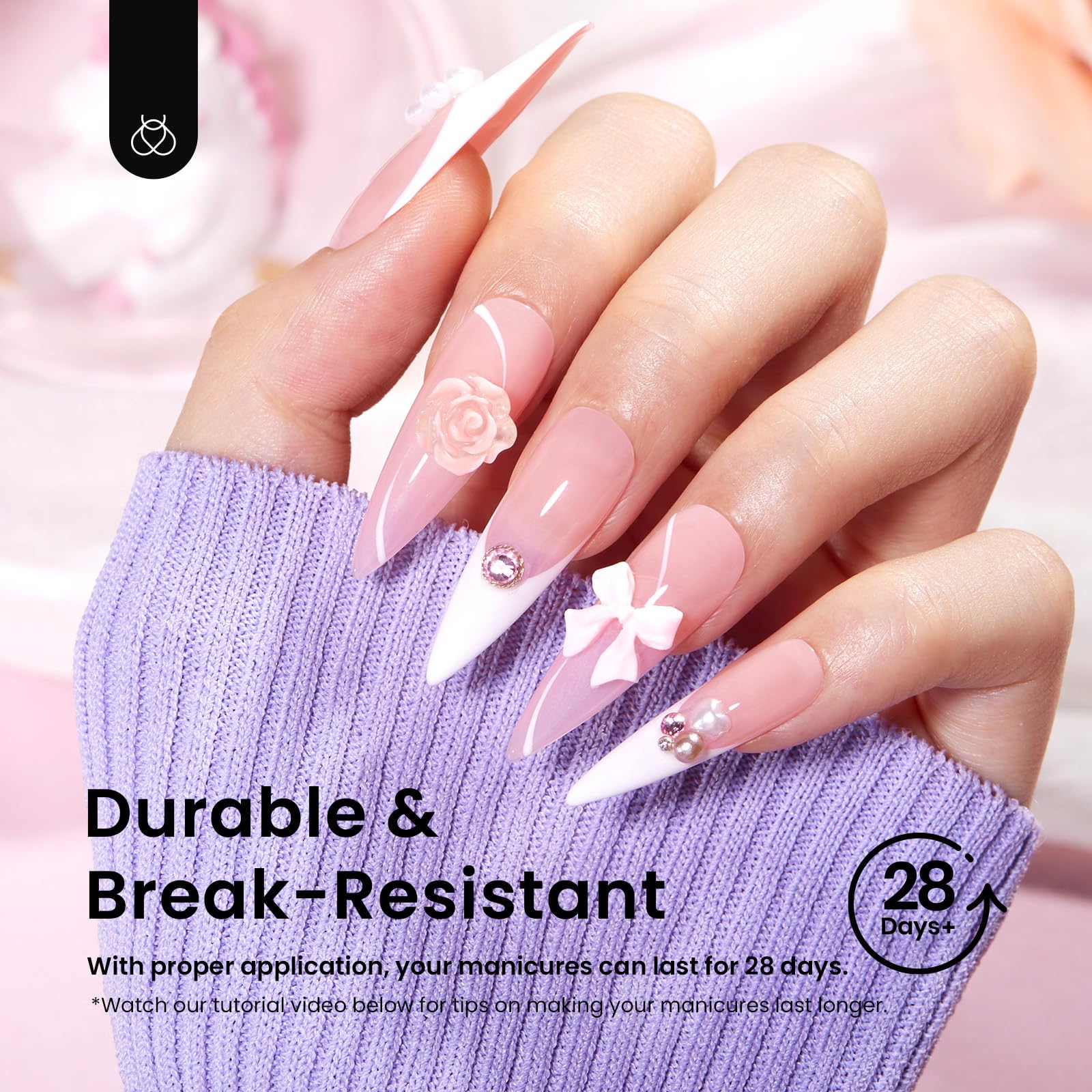 Beetles Gel Tip set supports multiple styles and gels.