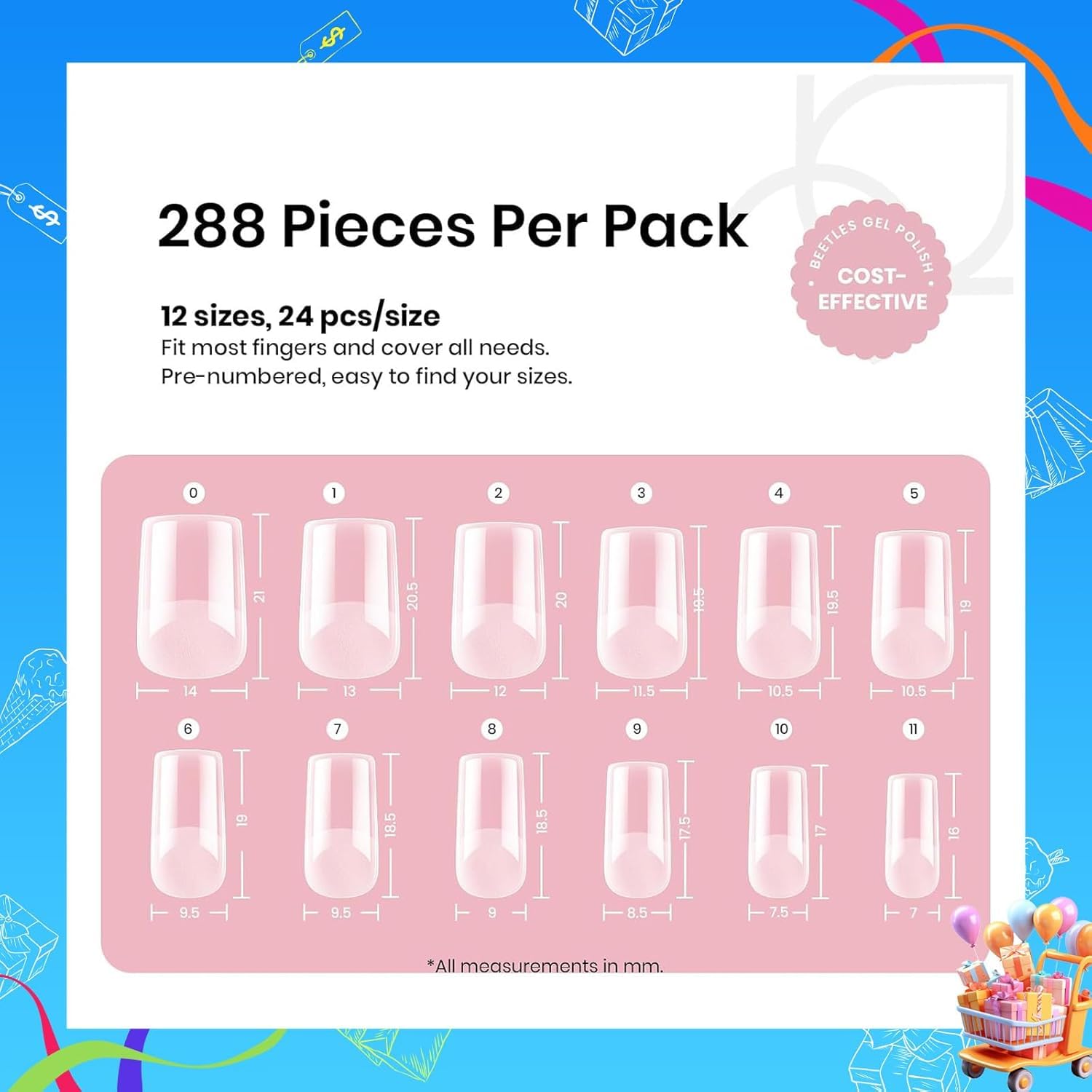 Beetles Gel Nail Tips Full Cover deliver durable extensions with seamless finish