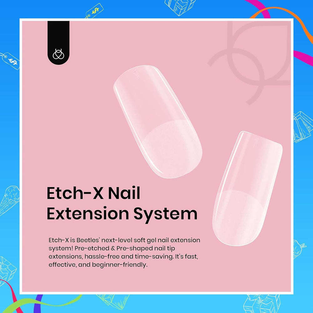 Beetles Gel Nail Tips thickness 2-4x natural nails for sturdier wear