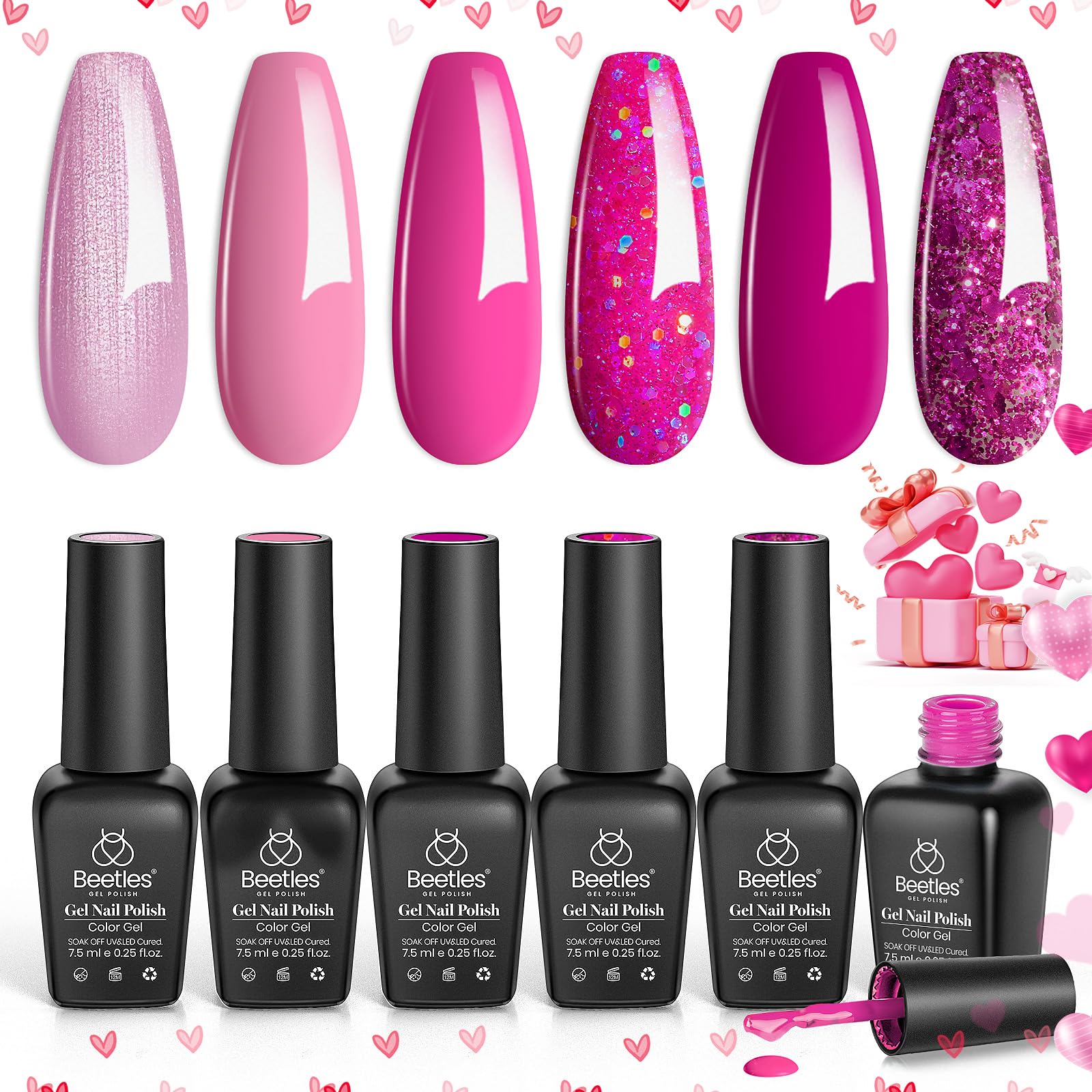 Beetles gel polish at-home nail art setup for DIY manicure