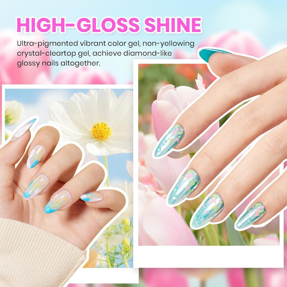 Beetles Gel Polish Kit long-lasting shine under UV/LED lamps.