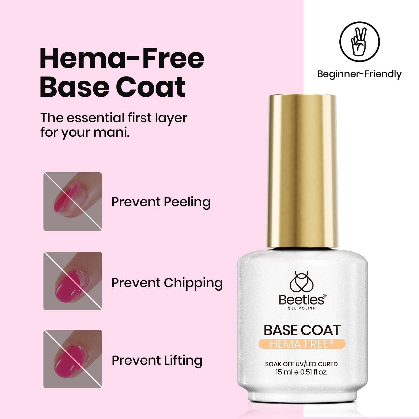 Beetles gel swatches on nails showing long-lasting color