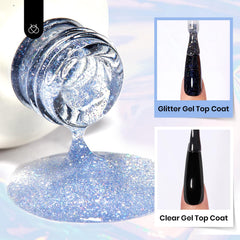 Beetles Glitter Top Coat 15ml no-wipe formula delivers seamless shine