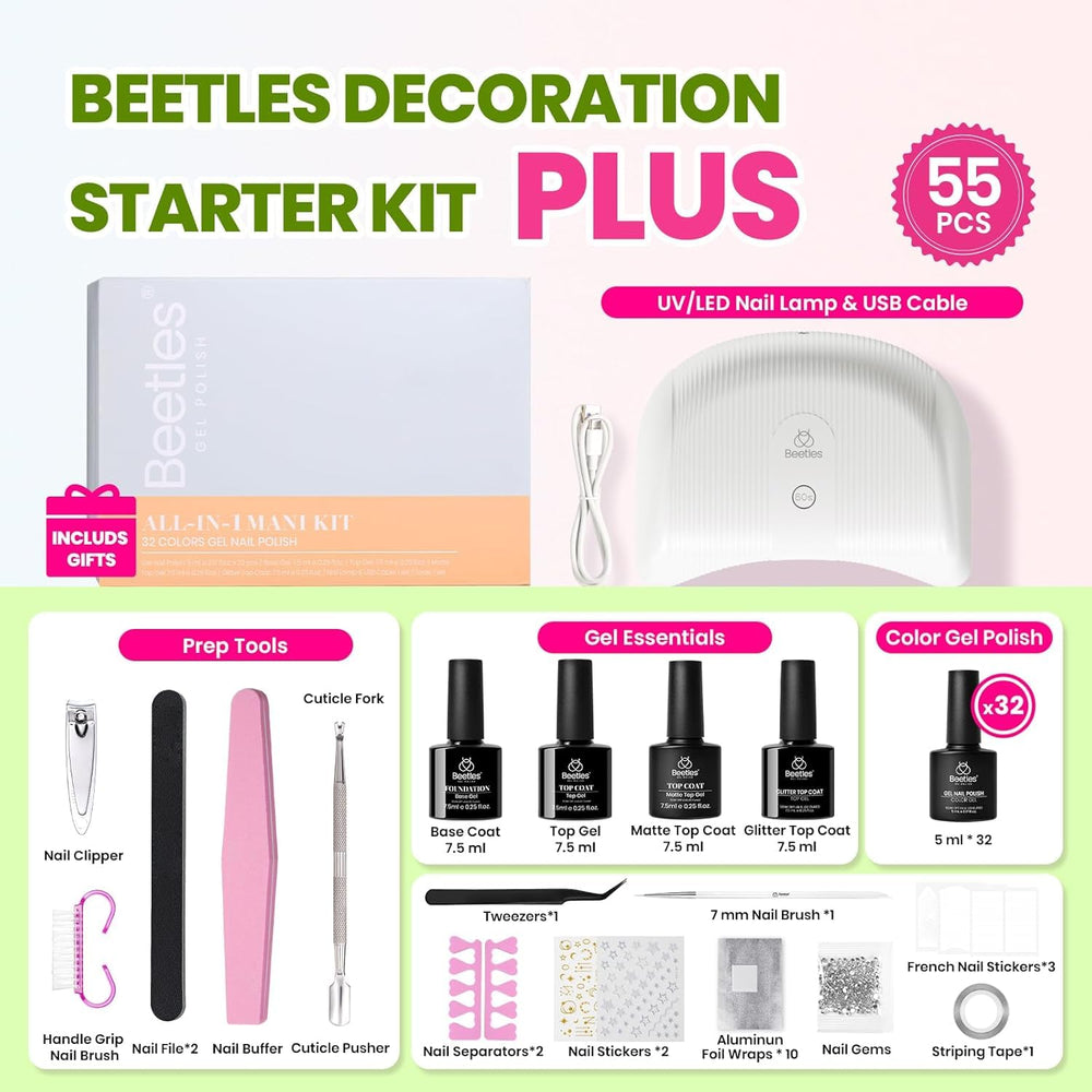 Beetles glitter top coat adds festive sparkle for accents