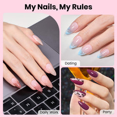 Beetles hands-free nail glue gel delivers strong adhesion for durable extensions.