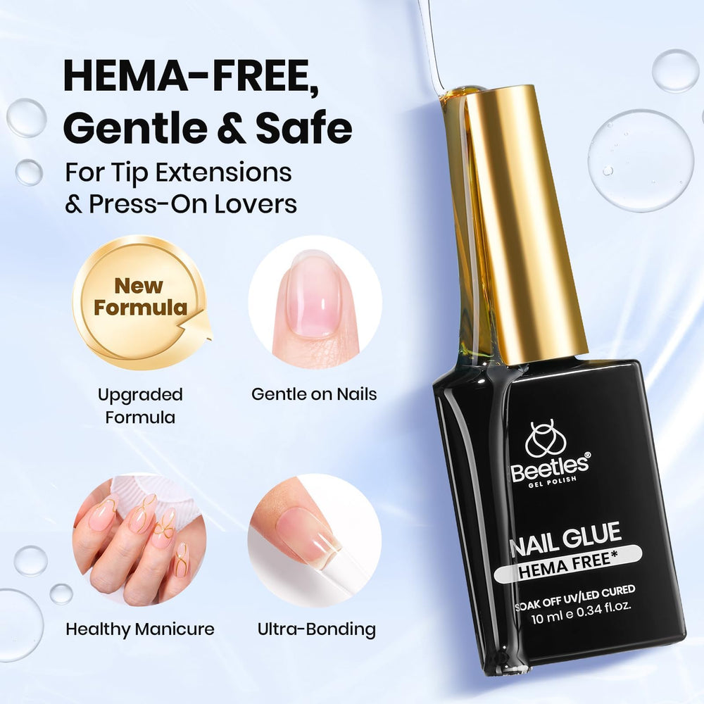 Beetles HEMA-free and acid-free nail prep designed for sensitive nails.