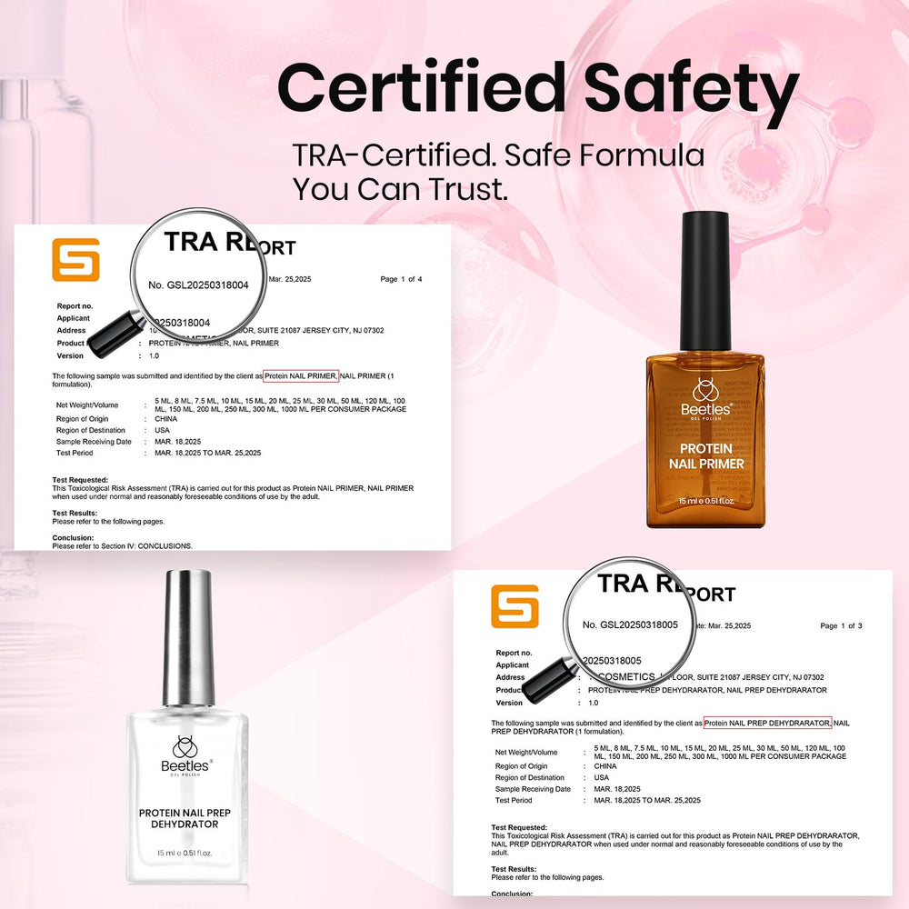 Beetles HEMA-free and acid-free kit box supports sensitive nails.
