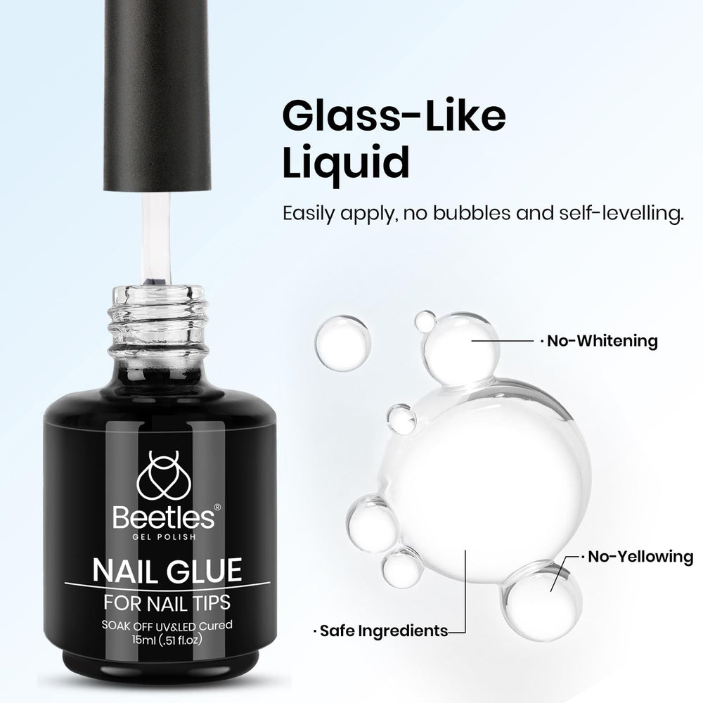 Beetles blooming gel swatches show compatibility with soak-off polishes.