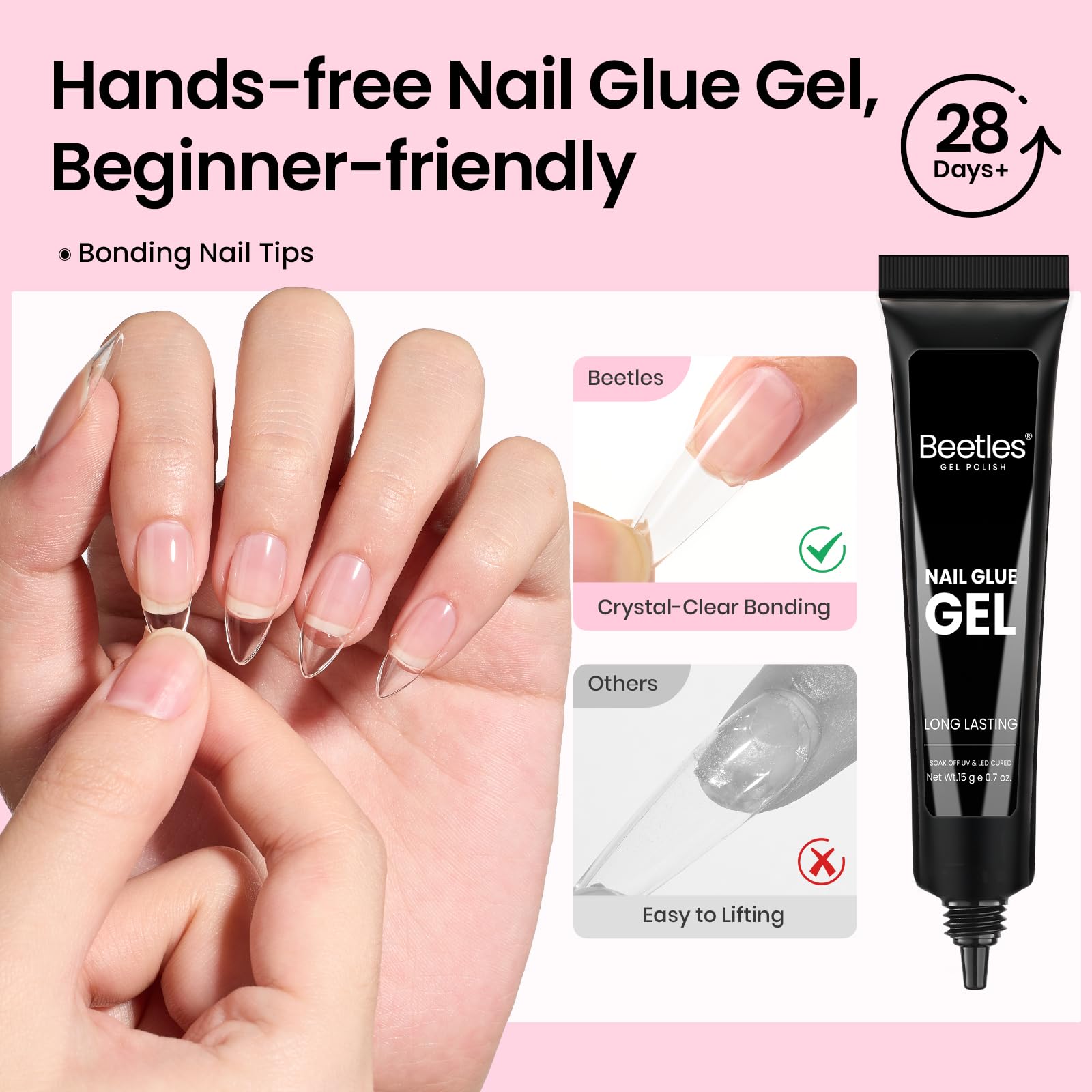 Beetles nail clipper and file set for precise shaping and edges.
