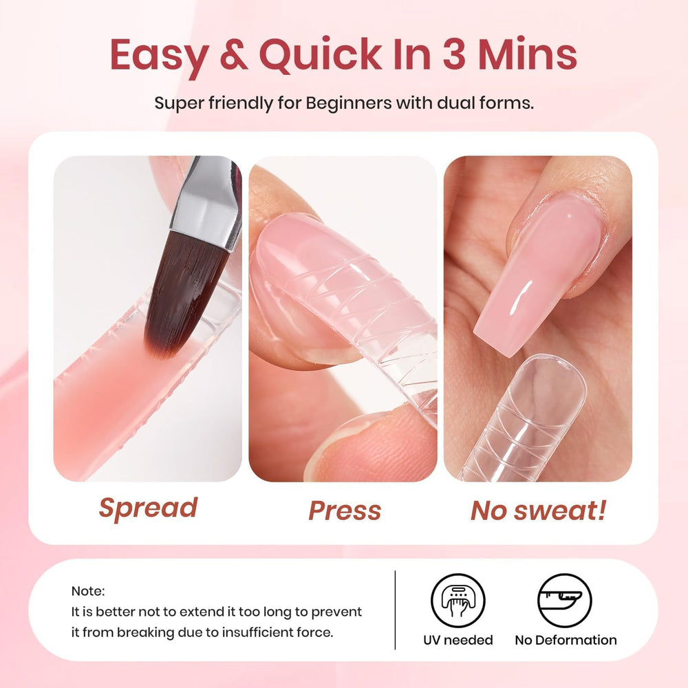 Beetles nail file included for prep and shaping