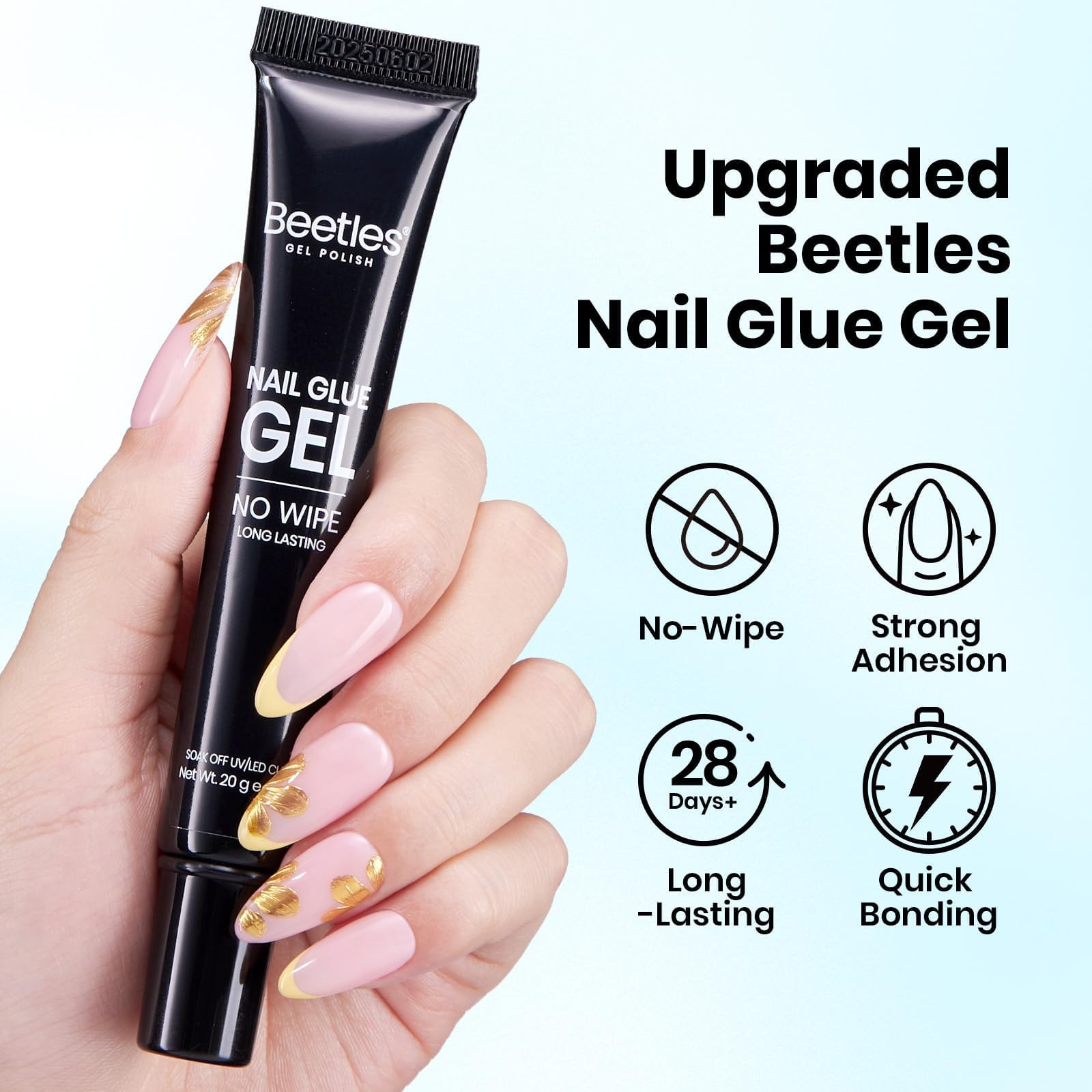 Beetles 3D Art Base Gel supports sculpting and chrome effects for nail art.