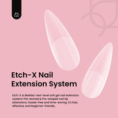Beetles Etch-X half-matte finish delivers subtle, elegant nails.