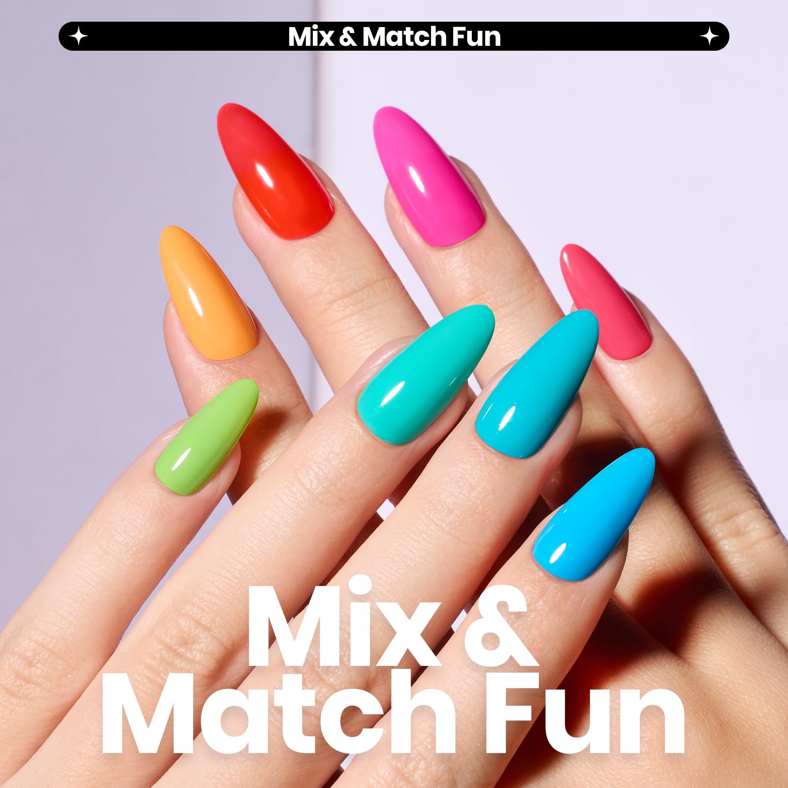 Beetles Neon sky blue polish provides bright, long-lasting gloss for nail art.