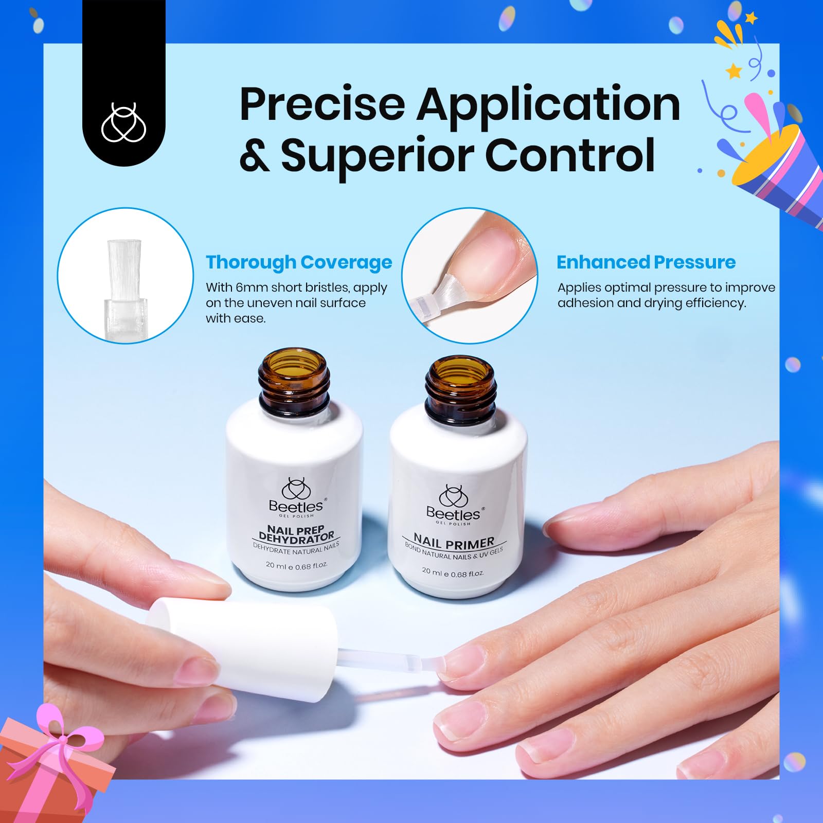 Beetles packaging image with 2Pcs set for easy salon use.