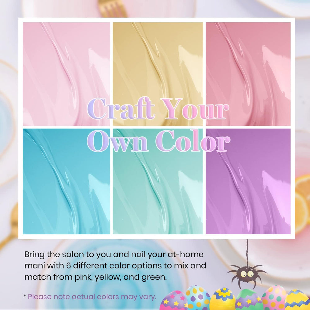 Beetles Pastel Gel Polish Set bottle lineup ready for quick spring manicures.