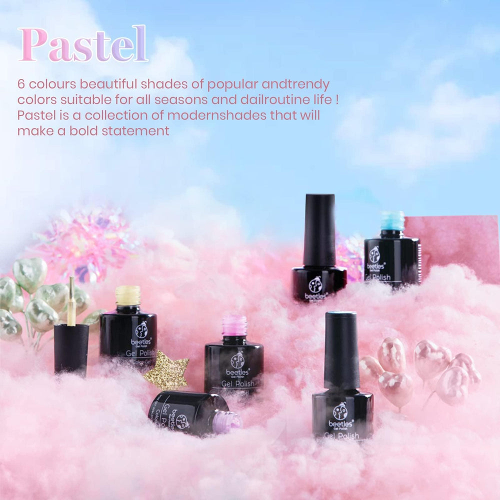 Beetles Pastel Gel Polish Set gift packaging suitable for Easter gifts.