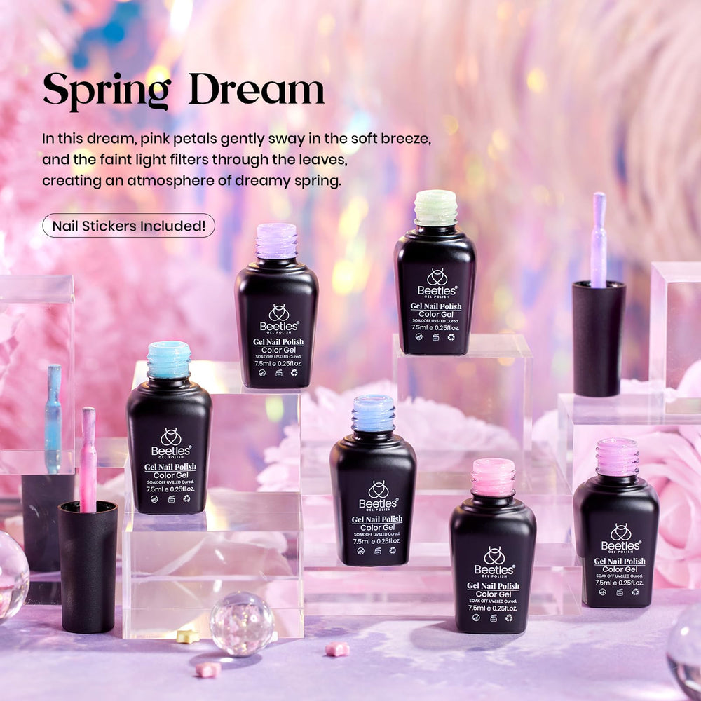Beetles pastel pink nail polish with soft shimmer for everyday wear.