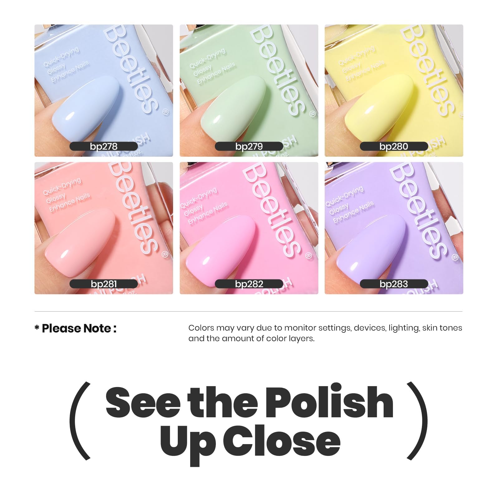 Beetles Pastel Reverie yellow nail polish brightening spring outfits.