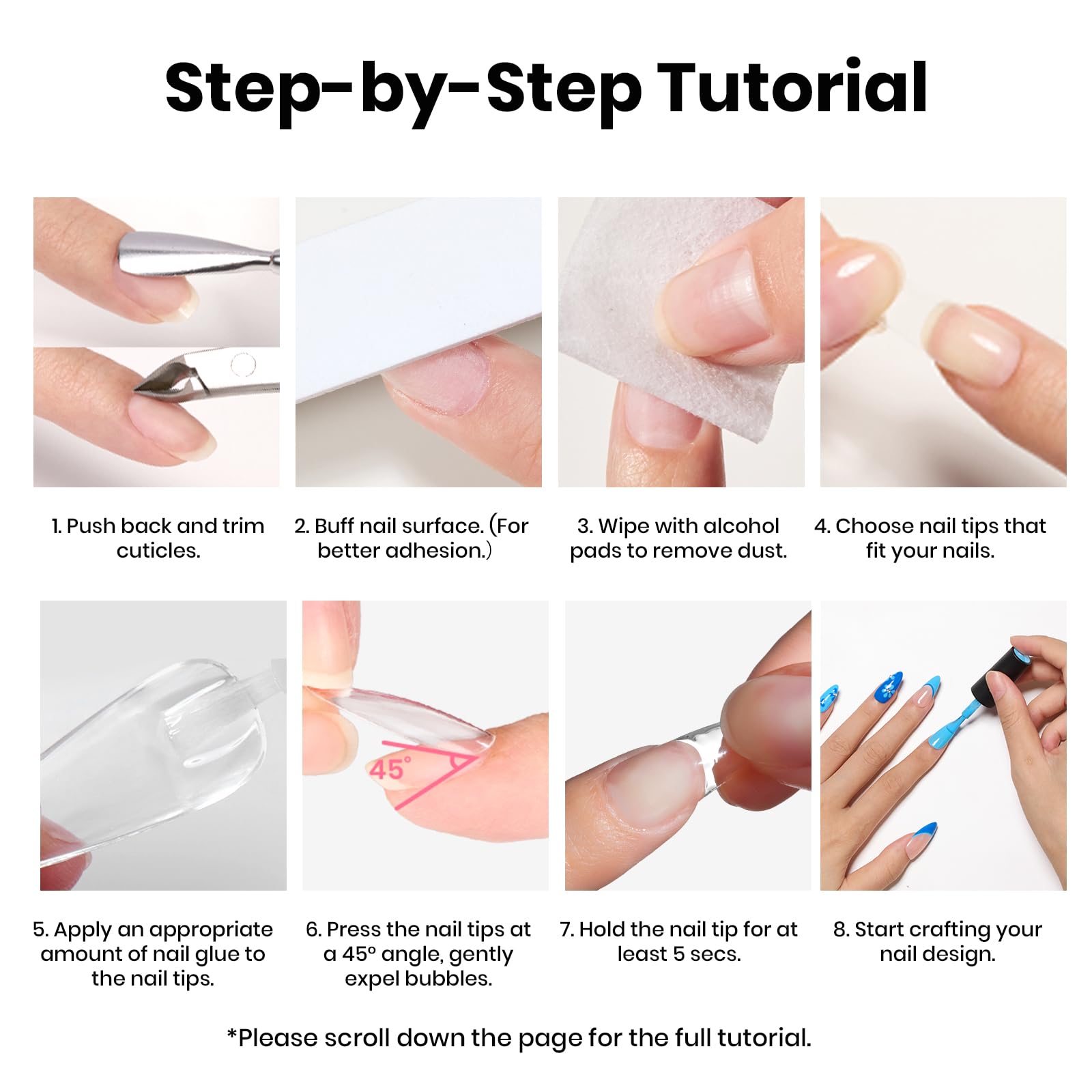 Beetles glue kit includes brush to prevent overflow during application.