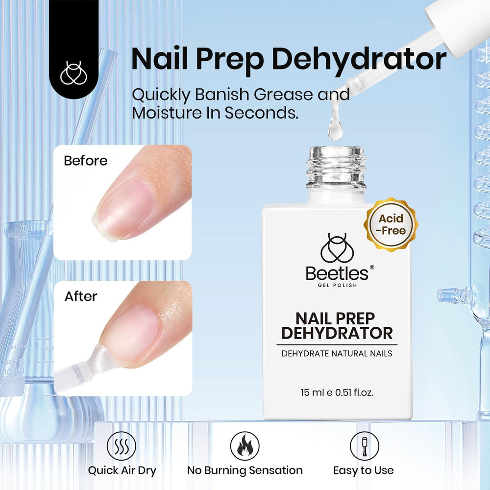 Beetles Primer-adhesion application improves grip for gel polish.