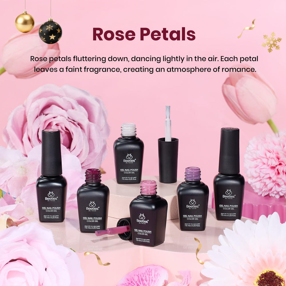 Beetles Purple Gel Polish Set, berry purple shade with salon-quality shine.