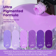 Beetles Purple Gel Polish Set lavender mauve shades for chic spring manicures