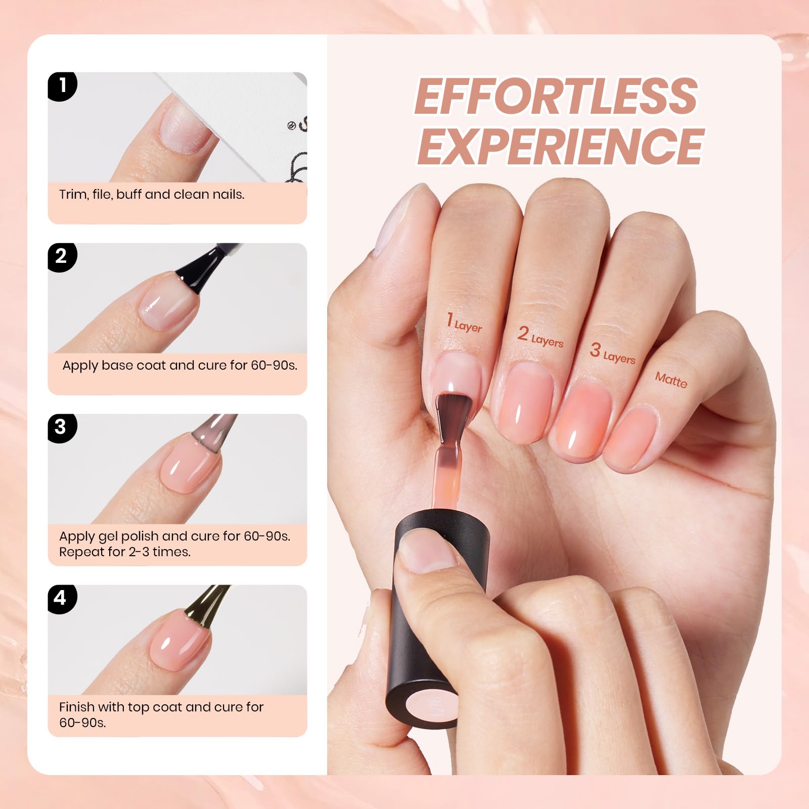 Beetles Sheer Elegance Nude French nails example illustrating chic, minimal nail art