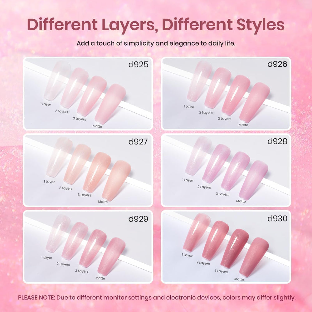 Beetles sheer jelly pink gel polish bottle showing translucent layers you can build.