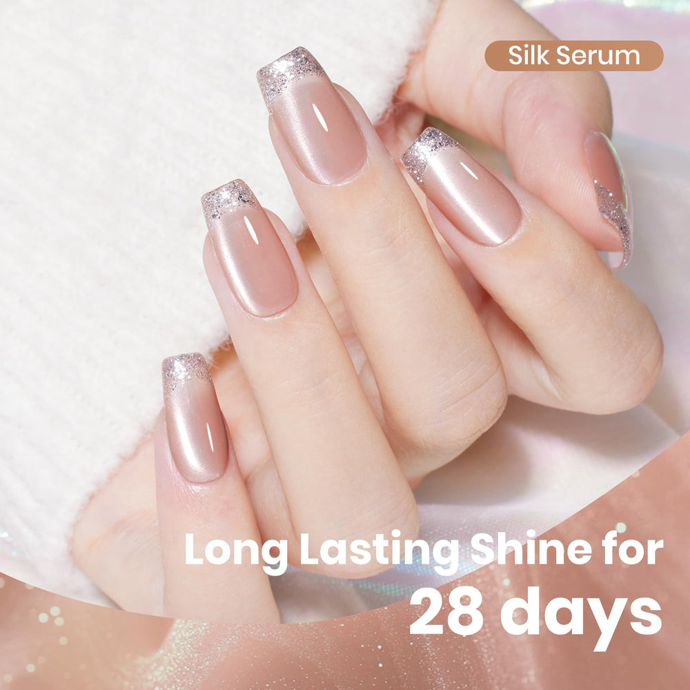 Beetles Silk Serum Nude Cat Eye swatches reveal smooth coverage.